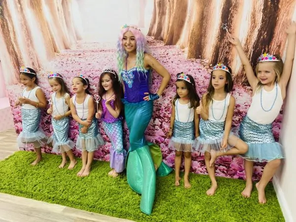 little princess spa mermaid party package