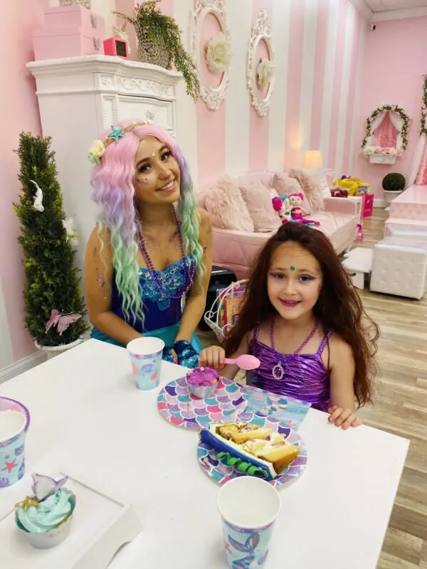 little princess spa mermaid party package